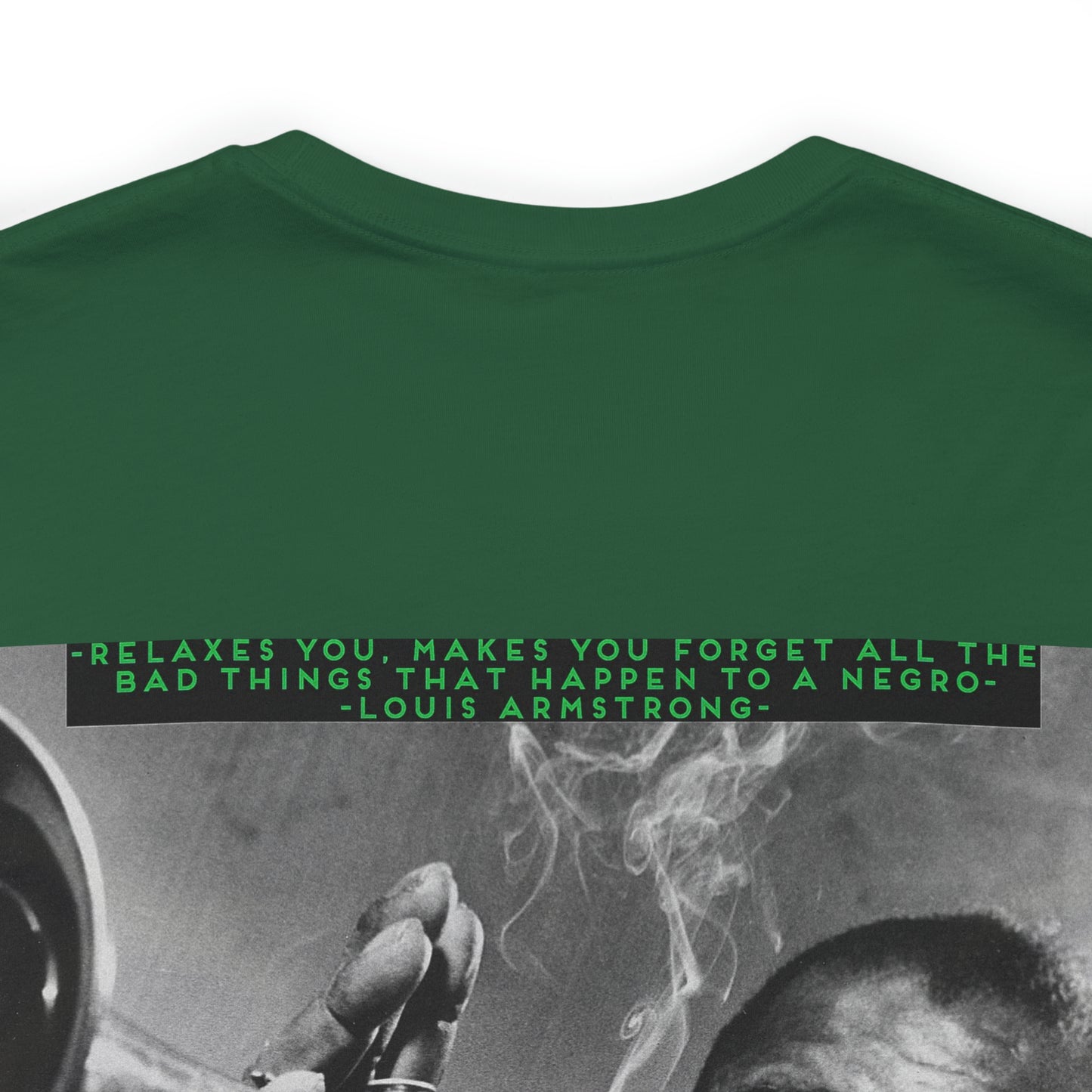 ConnoisSOUR Armstrong Tribute Unisex Jersey Tee: Satchmo Sativa